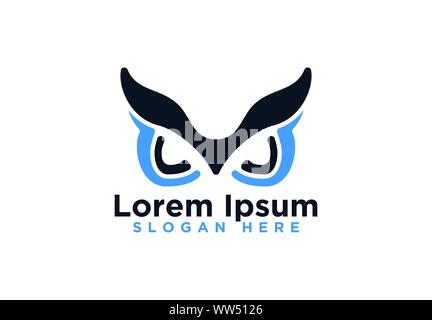 Owl Logo Designs, Vector Illustration Stock Vector