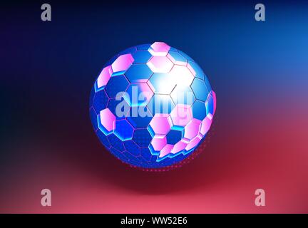 Molecular structure, Ball Tech, Technology Background, Vector Illustration Stock Vector