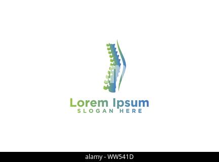 spine Logo Designs Vector Illustration Stock Vector