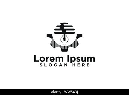 Gear Logo Designs, Vector Illustration Stock Vector