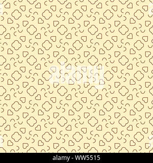 Simple seamless abstract pattern on a light coloured background. Stock Photo
