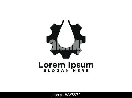 Gear Logo Designs, Vector Illustration Stock Vector