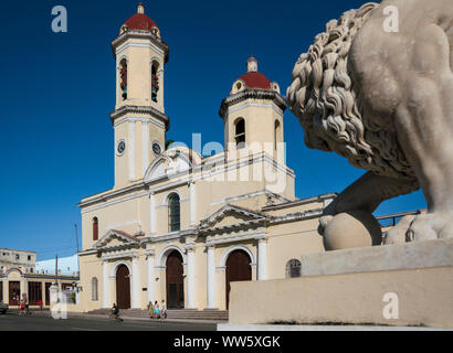 Catedral de la PurÃsima ConcepciÃ³n, Parque MartÃ, cathedral in Cienfuegos, Cuba, cathedral of the Immaculate Conception Stock Photo