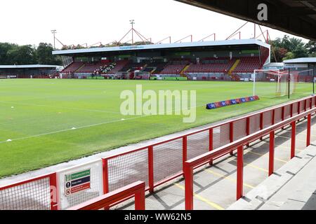 Crawley Town FC v Cheltenham Town FC  at The People's Pension Stadium (Sky Bet League Two - 31 August 2019) -  The People's Pension Stadium  Picture b Stock Photo