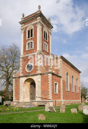 Church of St Mary Magdalene Willen, Milton Keynes Grade 1 listed. Built by Robert Hooke, 1685 Stock Photo