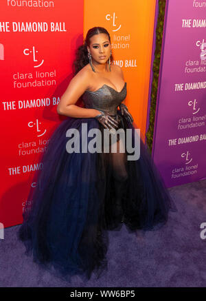New York, United States. 12th Sep, 2019. New York, NY - September 12, 2019: Cyn Santana attends 5th Annual Diamond Ball benefiting the Clara Lionel Foundation at Cipriani Wall Street (Photo by Lev Radin/Pacific Press) Credit: Pacific Press Agency/Alamy Live News Stock Photo