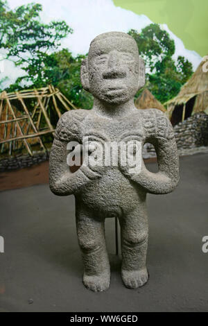 Pre Columbian stone Figure - San Jose, Costa Rica Stock Photo