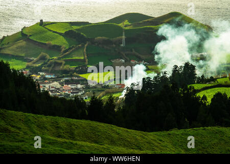 Landscape impression, Sao Miguel, Azores, Portugal Stock Photo
