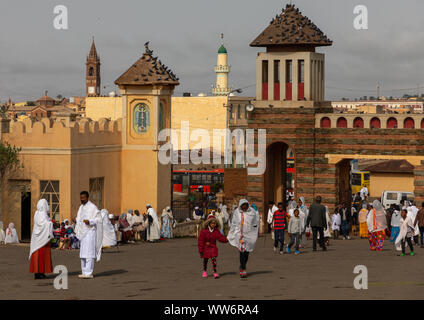 Enda mariam orthodox cathedral, Central region, Asmara, Eritrea Stock Photo