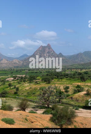 Mountainous landscape, Semien-Keih-Bahri, Keren, Eritrea Stock Photo