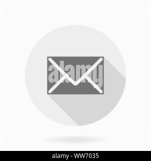 Fine Vector Mail Flat Icon Stock Vector