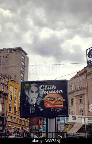 House, poster, architecture, Belgrade, Serbia Stock Photo