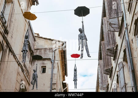 Art installation in the streets of Arles, France Stock Photo