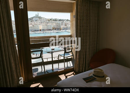 At the Hotel La Residence in Marseille, France Stock Photo