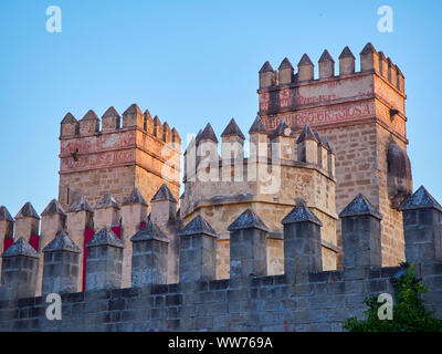 Principal facade of the San Marcos Castle. El Puerto de Santa Maria. Andalusia, Spain. Stock Photo