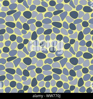 seamless vector pattern with grey pebbles Stock Vector