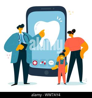 Medical help online. Stock Vector