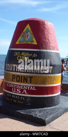 Southernmost Point in Key West, Florida Stock Photo