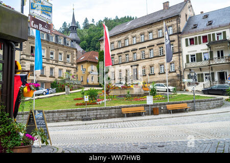 Germany, Bavaria, Fichtelgebirge, Bad Berneck, Historical center of Bad Berneck Stock Photo