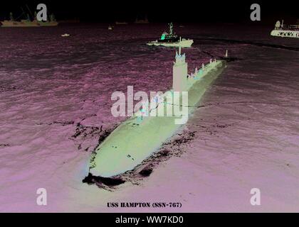 USS HAMPTON (SSN-767) Stock Photo