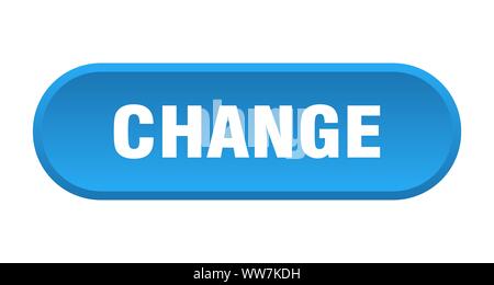 change sign. change rounded blue sticker. change Stock Vector Image ...