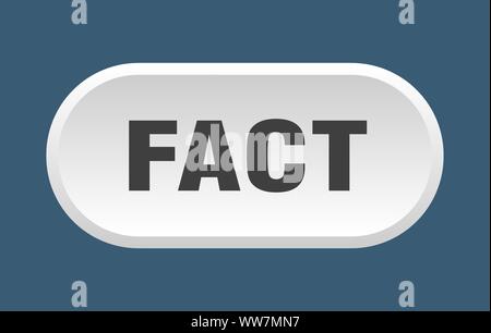 fact button. fact rounded white sign. fact Stock Vector