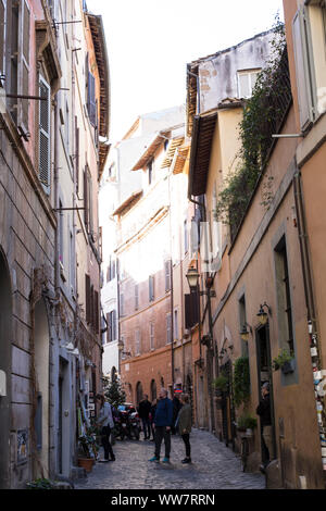 Italy, Rome, view in a lane in Rome Stock Photo