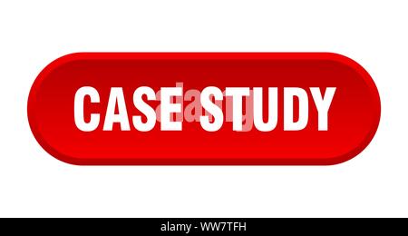 case study button. case study rounded red sign. case study Stock Vector