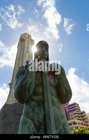Monument Monumento a los Caidos, Plaza de Espana, Santa Cruz de Tenerife, Tenerife, Canary Islands, Spain, Europe Stock Photo