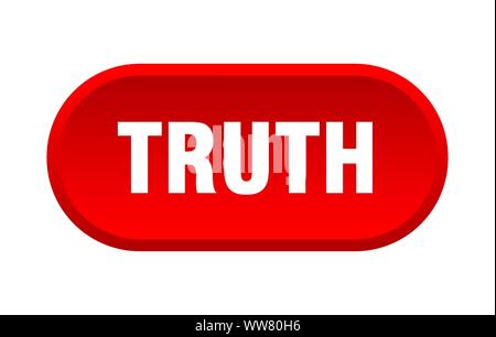 truth button. truth rounded red sign. truth Stock Vector