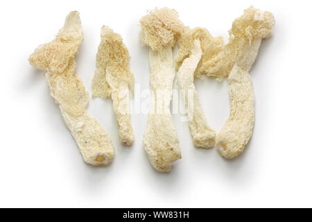 dried bamboo mushrooms, chinese food ingredient Stock Photo