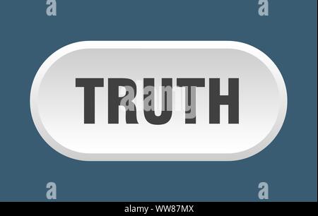 truth button. truth rounded white sign. truth Stock Vector