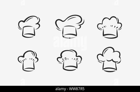 Cook hat logo. Cookery, restaurant symbol. Vector illustration Stock Vector