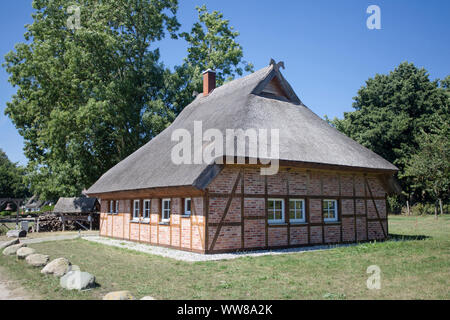 Germany, RÃ¼gen, GroÃŸ Stresow, Traitor House - commemorating the battle between Prussia, Denmark and Sweden (Nordic War) Stock Photo