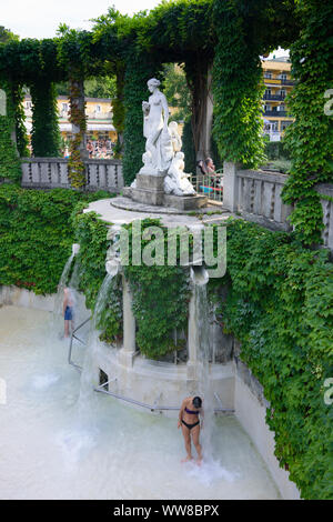 Bad VÃ¶slau, spa Thermal bath Bad VÃ¶slau, bather, Wienerwald, Vienna  Woods, Lower Austria, Austria Stock Photo - Alamy
