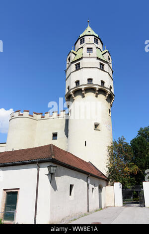 Hall in Tirol, castle Hasegg, MÃ¼nzerturm (Mint Tower), museum MÃ¼nze (mint) Hall, Region Hall-Wattens, Tyrol, Austria Stock Photo