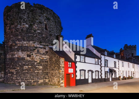 Wales, Gwynedd, Conwy, Smallest House in Britain Stock Photo