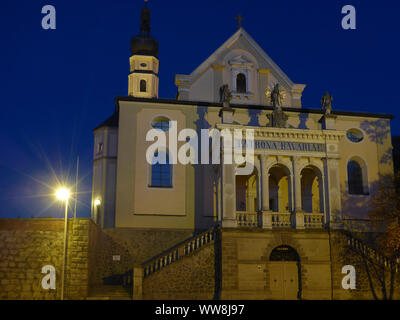 Deggendorf, church Maria Himmelfahrt in Niederbayern, Lower Bavaria, Bayern, Bavaria, Germany Stock Photo