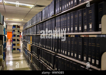 JOHOR BAHRU, MALAYSIA - 09 JUNE 2019: Library books found in 