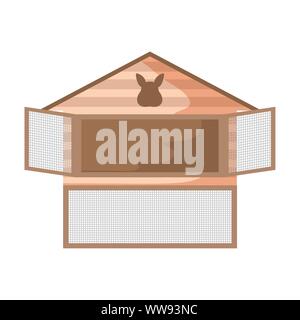 cute hamster cage on white background vector illustration design Stock Vector