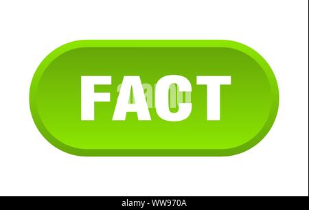 fact button. fact rounded green sign. fact Stock Vector