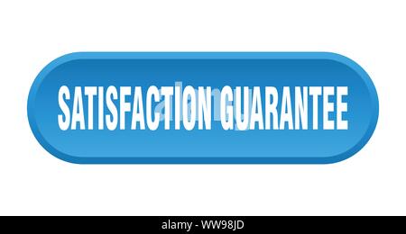 satisfaction guarantee button. satisfaction guarantee rounded blue sign. satisfaction guarantee Stock Vector