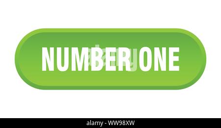number one sign. number one rounded green sticker. number one Stock ...