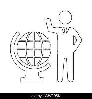 Well organized and fully editable Global Business Icon, International Business for any use like print media, web, commercial use or any kind of design Stock Vector