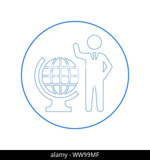 Well organized and fully editable Global Business Icon, International Business for any use like print media, web, commercial use or any kind of design Stock Vector