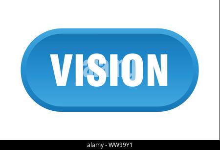 vision button. vision rounded blue sign. vision Stock Vector