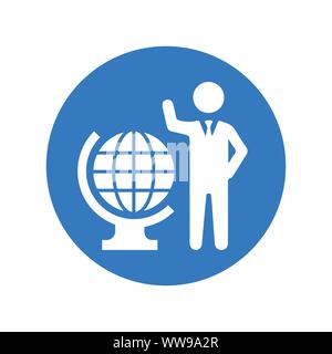 Well organized and fully editable Global Business Icon, International Business for any use like print media, web, commercial use or any kind of design Stock Vector