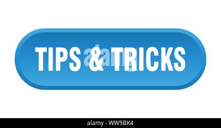 tips & tricks button. tips & tricks rounded blue sign. tips & tricks Stock Vector