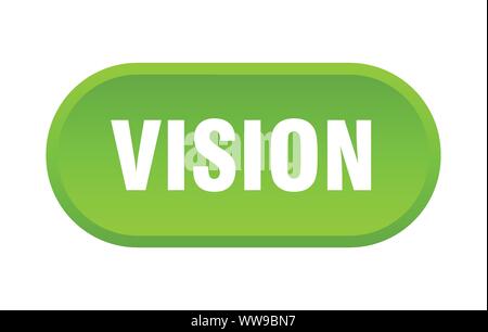 vision button. vision rounded green sign. vision Stock Vector