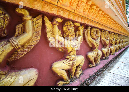 Wat Khmer Munireangsey or Munirensay Temple in Can tho Vietnam that is open to the public and a popular tourist attraction Stock Photo